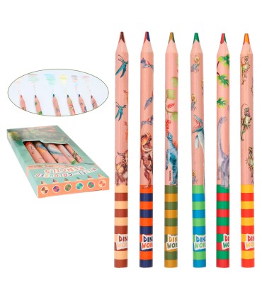 LAPICES MULTICOLOR DINO WORLD
