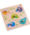PUZZLE DE AGARRAR-ANIMALES DE COLORES