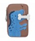 ESTUCHE DOBLE MARRON DINO WORLD