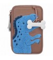 ESTUCHE DOBLE MARRON DINO WORLD