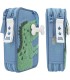 ESTUCHE DOBLE AZUL DINO WORLD