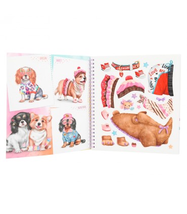 CREATE YOUR TOP MODEL DOGGY CLOURING BOOK