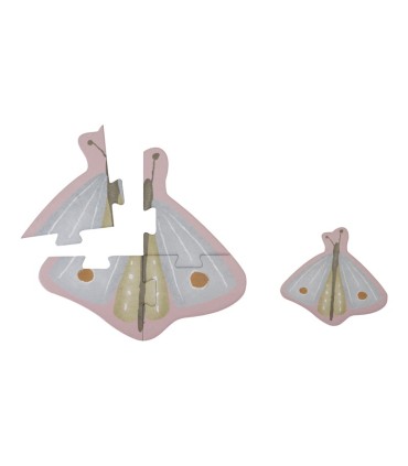 PUZLE 6 EN 1 FLORES Y MARIPOSAS