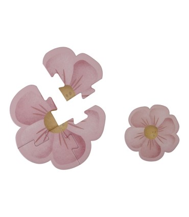 PUZLE 6 EN 1 FLORES Y MARIPOSAS