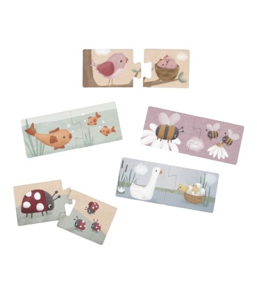 PUZLE DUO FLORES Y MARIPOSAS