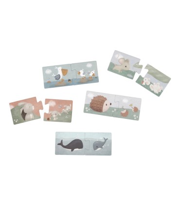 PUZLE DUO FLORES Y MARIPOSAS