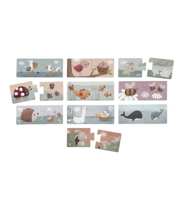 PUZLE DUO FLORES Y MARIPOSAS