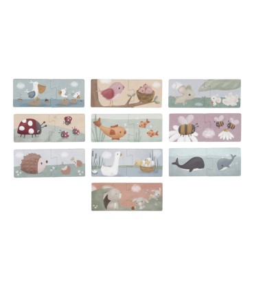 PUZLE DUO FLORES Y MARIPOSAS